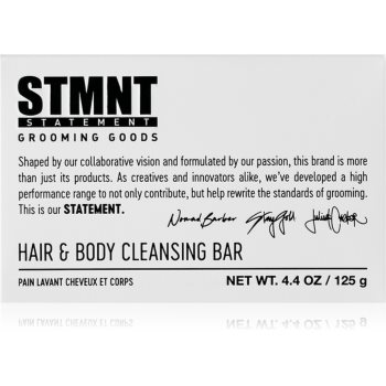 STMNT Care Hair & Body Cleansing Bar săpun solid pentru curățare pentru păr, barbă și corp - imagine 2